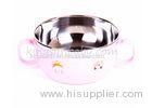 Cartoon Pattern Baby Feeding Bowl Stainless Steel Material Feeding After 4 Months Baby