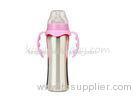 Wide Neck 240ml Stainless Steel Baby Feeding Bottle With Handles Thermal Bottle