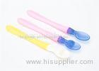 Blue Baby Feeding Spoon 2pcs Safe Material Temperature Sensing With Gift Box