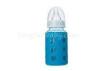 Normal Neck Anti-broken Glass Baby Bottle With Protective Silicone Cover 120ml