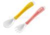 BPA Free Baby Feeding Spoon and Fork Set Food GradeTemperature Color Changing
