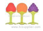 Fruit Shaped Silicone Baby Teether With Infant Silicone Toys Customized Color