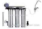 20 Inch Water Filter Stainless Steel With Pressure Gage Silvery Color
