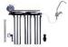 20 Inch Water Filter Stainless Steel With Pressure Gage Silvery Color
