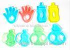 BPA Free Water Filled Silicone Baby Teether Different Shapes Soft Toy ODM / OEM
