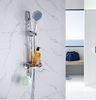 Bath Thermostatic Shower Mixer Set With Chrome Stainless Steel Material