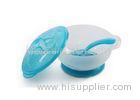 Safe Anti-slip Feeding Suction Baby Bowl With Spoon and Snap On Lids