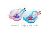 Food Grade PP Feeding Suction Bowl With Color Changing Cutlery Spoon BPA Free