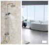 Wall Mount Bathroom Rain Shower Spray Set Kits With Handheld Contemporary