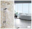 Wall Mount Bathroom Rain Shower Spray Set Kits With Handheld Contemporary