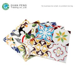 Flower Pattern Vintage Ceramic Arabesque Backsplash Tile