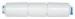 White Color Quick Connect Water Fittings 3 / 8" 300CC Discharge