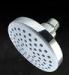 Silver Bathroom Rain Rotating Shower Head Powerful High Pressure