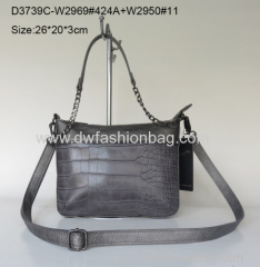 PU fabric shoulder bag