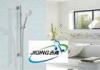Wall Mounted Bathroom Shower Slide Bar Chrome Plated Head Holder Easy Install