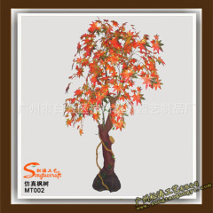 Many style artificial red japanese maple tree autumn canada gold leaves maple tree