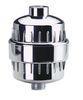Universal Chrome Shower Filter with Replaceable 3 Stage Filter Cartridge