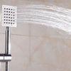 Bathroom Powerful Adjustable Height Shower Head Hand Held Rectangular
