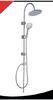 Adjustable Bath Shower Mixer Set With Slide Bar Floor Stand Thermostatic Exposed