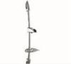 Modern Bathroom Chrome Shower Sliding Bar Set With Holder Bracket