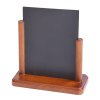 Oak Wooden Menu Stand with Black Board