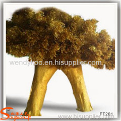 High quantity gold banyan tree banyan leaves for landscape project decoration fake Ficus microcarpa banyan trees