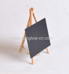 Oak Wooden Menu Stand With Black Board and 3 Feets