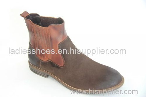 wholesale chinese fashion flat men leather boots