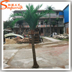 height green leaves artificial fiberglass palm trees for garden decoration