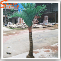 height green leaves artificial fiberglass palm trees for garden decoration