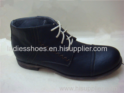 fashion costomed round toe flat business men boots