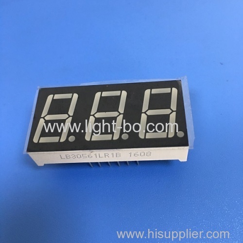 Triple-Digit 7-Segment LED Display common anode 0.56  super bright red for instrument panel.