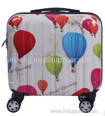 avorable price pc four wheels butterfly trolley luggage/butterfly cheap scooter suitcase/butterfly trolley luggage bag