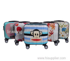 avorable price pc four wheels butterfly trolley luggage/butterfly cheap scooter suitcase/butterfly trolley luggage bag
