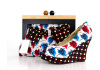 African Printed Fabric Ladies Shoes With Matching Bags