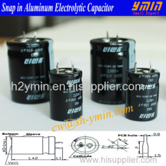 85C 6000 Hours Capacitor 400V 105uF Snap-in Aluminium Electrolytic Capacitor for General Purpose RoHS