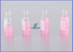 9-425 2ml clear hplc vials with writing patch and PTEF/Silicone Septa with cap