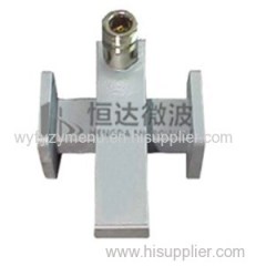 Crossguide Directional Coupler - 2 WG Ports And 1 Coax Port