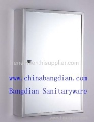 Wall-mounted stainless steel simple bathroom mirror cabinet (6128)