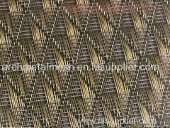 Fine decorative woven mesh for architectural decorative