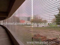 Conveyor belt mesh maintains privacy and adequate ventilation for buildings