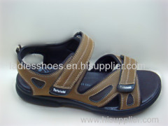 new style open toe magic tape beach shoes
