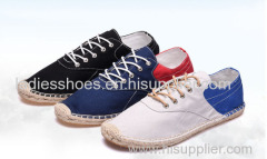 New style men braided outsole casual canvas shoes