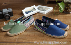customed design line-soled canvas shoes for men