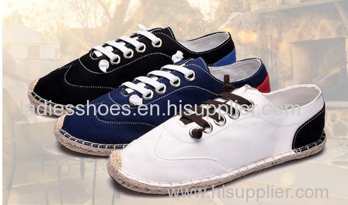 fashion wholesale men casual ramie sole shoes