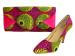 African Printed Fabric Shoes With Handbags
