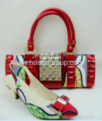 New Design Style Ladies Shoes with matching purse
