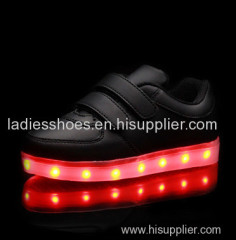 OEM customize men luminous led light shoe adult led light up