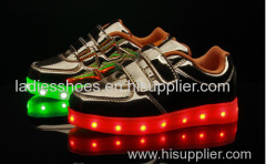 OEM customize men luminous led light shoes adult led light up