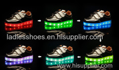 OEM customize men luminous led light shoes adult led light up